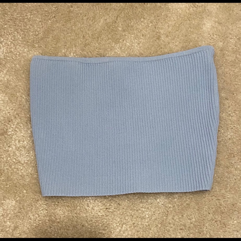 blue tube top